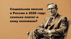Социальная пенсия в России в 2026 году