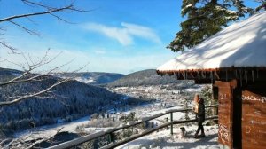 Зимнее озеро Longemer Франция