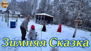 Дача 14 серия.Укрываем туи.чистим снег.Зимний сезон открыт.#дача .#стройка.#ремонт .#участок .#лес .