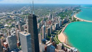 Чикаго с высоты птичьего полета