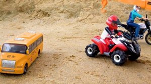 33. Мост блоки игрушки строительство автокран экскаватор трактор самосвал