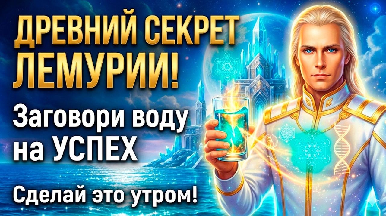 Аштар Шеран 🔊 СИЛА ВОДЫ: Заговори воду на успех. Древняя лемурийская техника смотреть онлайн