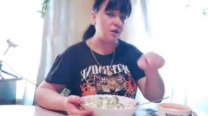 Вчерашний мукбанг/ Не могла вчера толком нечего выложить была офлайн.