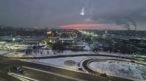 Алмата, вид с 13го этажа на вечерний город. 28.02, Казахстан, Мир Универсологии