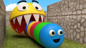 ЖЕЛТЫЙ Пакман✨ против Змейки! Мультик для детей. Смешные мультики. Веселые мультфильмы.