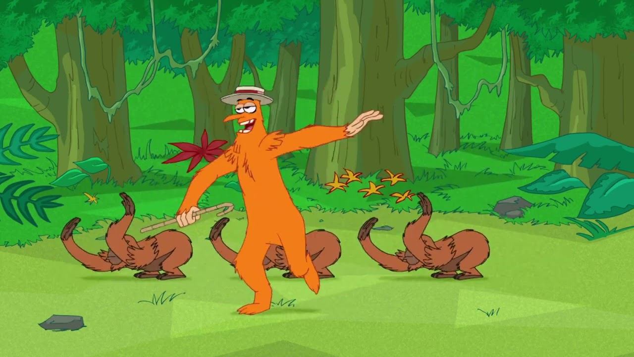 Финес и Ферб песня Дротик выстрелил прямо в зад