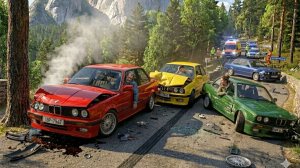 BeamNG Drive - Эпичные высокоскоростные прыжки на автомобиле