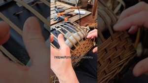 Мастер-класс "Четырёхугольная форма для кашпо из ротанга"