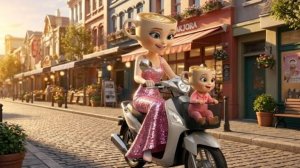 Спокойная прогулка с Балериной Капучино и её малышом, но что то пошло не так.