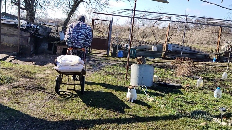 Простая жизнь пенсионеров, в станице. Завтрак, обед и ужин. смотреть онлайн