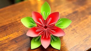 Цветок из бумаги Поделки оригами на 8 марта