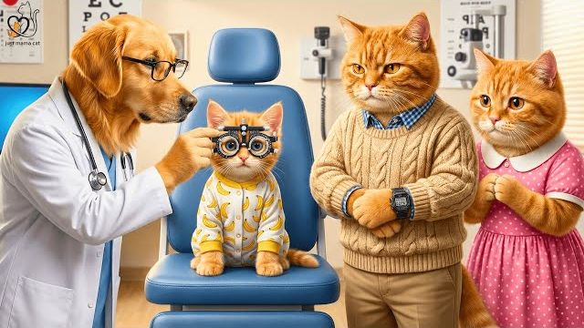 Рыжий котенок провалил тест... Но причина шокировала окулиста! 👓 смотреть онлайн