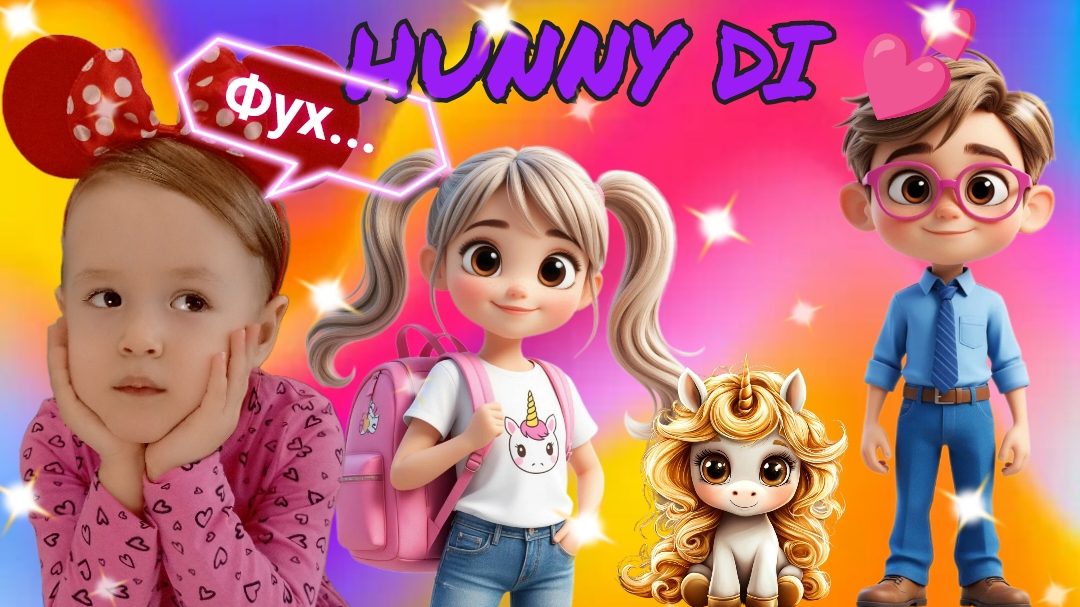 ✨Диана пошла в школу 🤔....или страшный сон 😂 Забавная история на канале Hunny Di 💕 смотреть онлайн