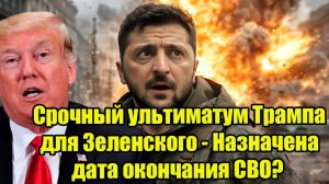 Срочный ультиматум Трампа для Зеленского - Назначена дата окончания СВО?