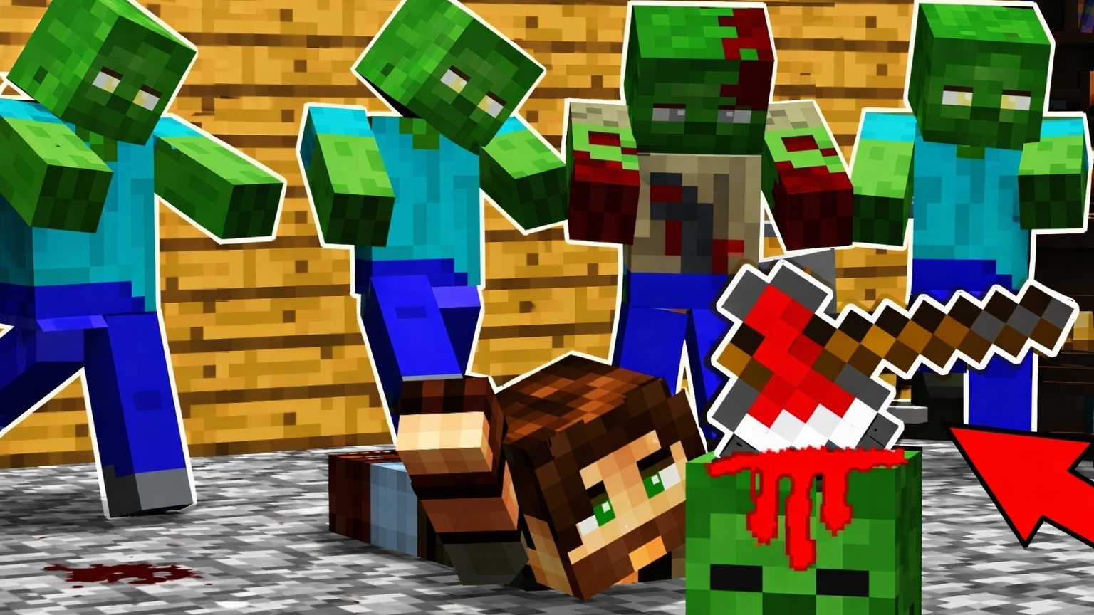 КАК НАЧАЛСЯ ЗОМБИ АПОКАЛИПСИС? ДЕНЬ 6. ЗОМБИ АПОКАЛИПСИС В МАЙНКРАФТ смотреть онлайн