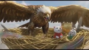 Мультфильм. Спасли папу кота от орла. Мультфильмы про котиков