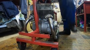 Первый пуск двигателя Ява 638 после капитального ремонта из г. Тамбов (Jawa 638) Будни в мастерской