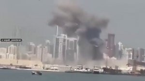 💥 Новый взрыв в Абу-Даби в результате попадания иранской ракеты