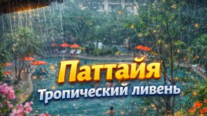 ТРОПИЧЕСКИЙ ЛИВЕНЬ. Таиланд. Паттайя. 2025