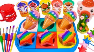 ИГРАЕМ С КИНЕТИЧЕСКИМ ПЕСКОМ БЭБИ ШАРК В МОРОЖЕНОМ АСМР ВИДЕО ДЛЯ ДЕТЕЙ КАНАЛ ИГРАЛКИ-ЗАЛИПАЛКИ