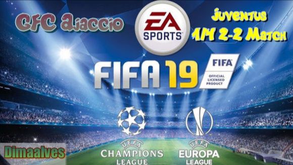 Fifa 19. 4 season UEFA Champions League play-off Juventus - GFC Ajaccio  1/4 2 match
