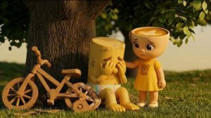 Не плач Тунг Тунг Сахур, Балерина Капучина помогает ему сделать новый велосипед.