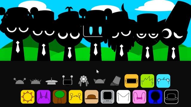 Спрунки_Sprunki Everyone Mr. Black Hat смотреть онлайн