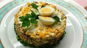 Салат с куриной печени. Лучший рецепт на праздник и на каждый день.