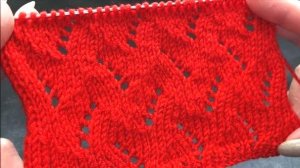 🧶ЛЕГКИЙ АЖУР НА ЛИЦЕВОЙ ГЛАДИ💜