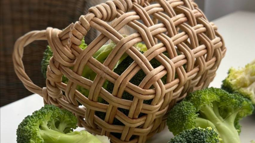 Процесс создания ажурной корзины смотреть онлайн