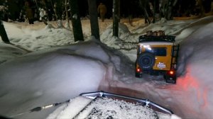 Неспешная прогулка по ночному лесу с RC моделями.