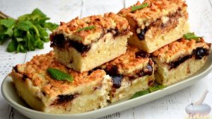 ТЁРТЫЙ ПИРОГ С ВАРЕНЬЕМ И ТВОРОГОМ