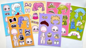 Украсил книги наклейками Hello Kitty My Melody Куроми Циннаморолл Помпомпурин и Кероппи