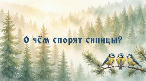 О чем спорят синицы 🐦✨