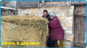 ХОЗЯЙСТВО УВЕЛИЧИЛОСЬ ТЕПЕРЬ СЕНА НУЖНО БОЛЬШЕ, ЖИЗНЬ В ДЕРЕВНЕ