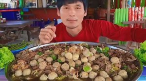 #MUKBANG Лапша с фрикадельками из говядины и перцем чили, очень острая друзья мои!ASMR ЕДА ОБЖОР