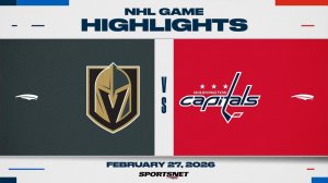 28.02.2026 | ОБЗОР МАТЧА | Вашингтон Кэпиталз - Вегас Голден Найтс | Highlights