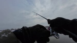 Зимний спининг в январе, отчет с реки Москва.