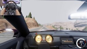 Каньон на пределе 🏞️ BeamNG.Drive с игровым рулём 💥