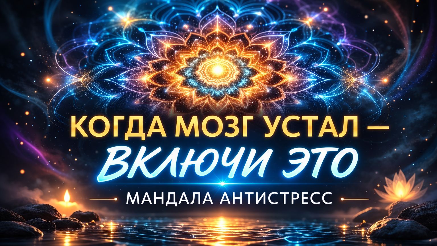 Когда мозг устал — включи это | Мандала антистресс