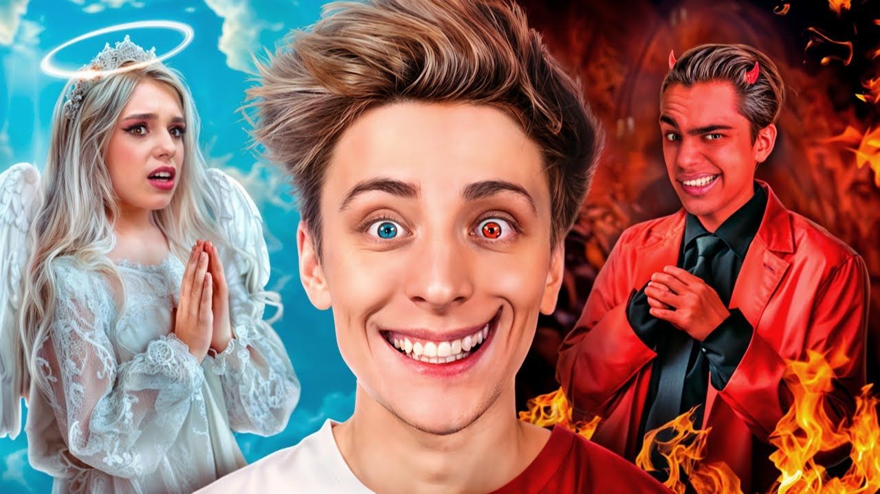 АНГЕЛ и ДЕМОН Управляют МОЕЙ ЖИЗНЬЮ ! А4 смотреть онлайн