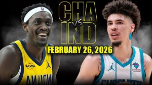 27.02.2026 | ОБЗОР МАТЧА | Индиана Пэйсерс - Шарлотт Хорнетс | Highlights