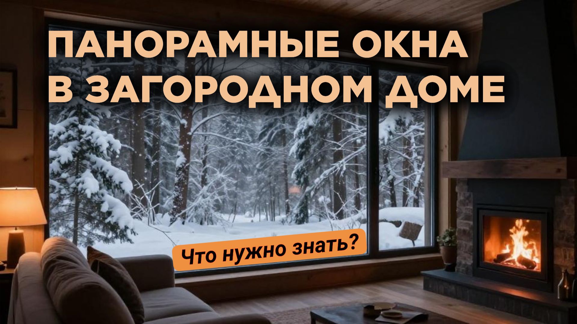 Панорамные окна в загородном доме: как не замёрзнуть и не разориться?