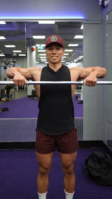 Тренировка плеч только со штангой!