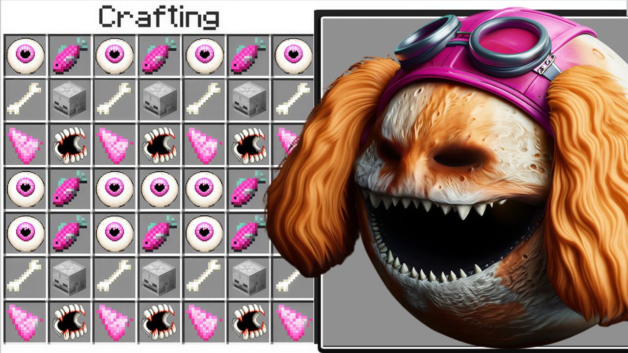 😳КАК СКРАФТИТЬ ЛУНУ СКАЙ ЩЕНЯЧИЙ ПАТРУЛЬ В МАЙНКРАФТ 🌈   СЕКРЕТНЫЙ КРАФТ НОВАЯ СЕРИЯ