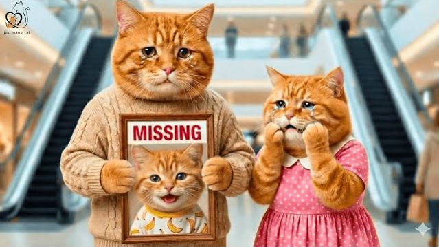 Рыжий котенок пропал в торговом центре… Мама и папа-коты совершили нечто невероятное смотреть онлайн