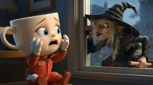 Ведьма здесь, Балерина Капучина разворачивается и в страхе убегает.