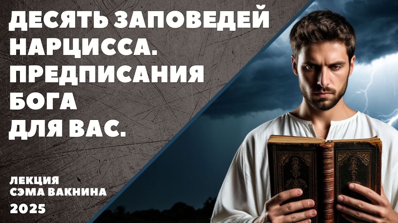 ДЕСЯТЬ ЗАПОВЕДЕЙ НАРЦИССА. ПРЕДПИСАНИЯ БОГА ДЛЯ ВАС.