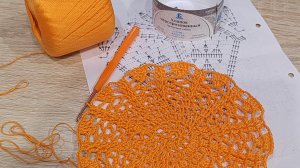 Салфетка крючком "Пасхальные Ангелы" Мастер класс // ряды: 1-13