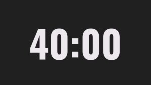 Таймер на 40 минут